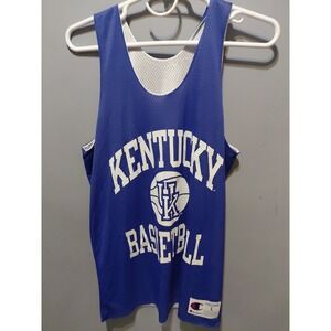 VTG 90's Champion Kentucky Wildcats Practice Basketball Jersey L Royal Blue NWOT